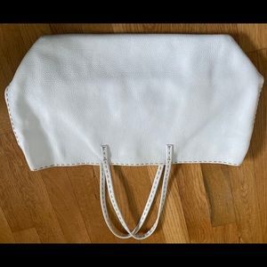 White Fendi Tote Bag